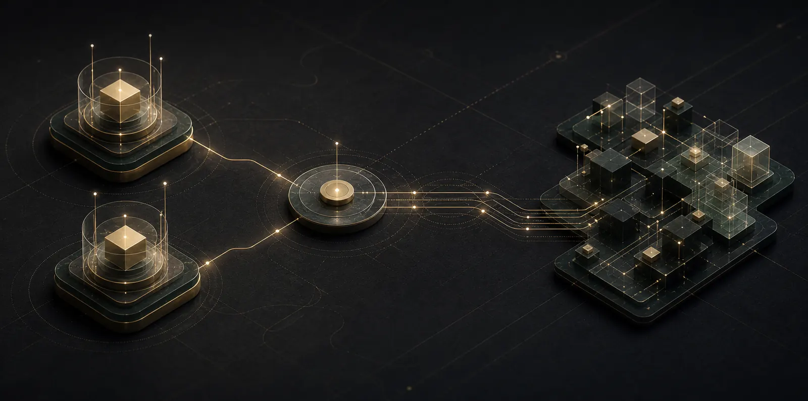 Abstract clarity through structured technology leadership visual