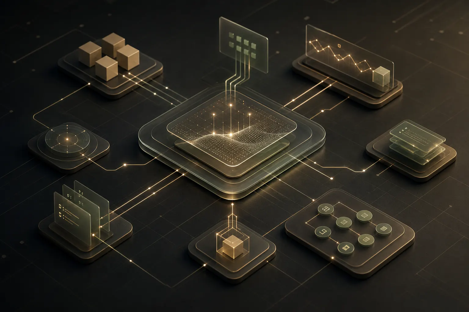 AI-Enabled Solutions abstract visual